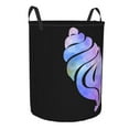 thumbnail image 2 of LNWH Laundry Basket, Black Magic Conch Pattern Foldable Laundry Hamper With Handles Waterproof, Medium Size, 2 of 8