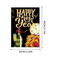 thumbnail image 3 of Kieccall Winter Holiday Welcome Garden Flag Double Sided Happy New Year Yard Flag for Outdoor House Yard Porch Patio Holiday Decor 12x18 Inch, 3 of 8