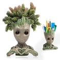 thumbnail image 1 of Abomet Maceta Groot Maceta Baby Groot Maceta suculenta de 6 * 4 pulgadas para plantas de interior Decoración de jardín Portalápices Groot de escritorio para niños Regalos de juguetes, 1 of 7