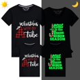 thumbnail image 4 of Camisetas familiares a juego de Navidad, sudadera luminosa brillante de Jesús es la razón, 4 of 4