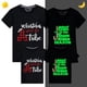 thumbnail image 1 of Camisetas familiares a juego de Navidad, sudadera luminosa brillante de Jesús es la razón, 1 of 3