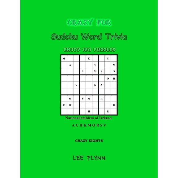 Sudoku Word Trivia Crazy For Sudoku Word Trivia: Crazy Eights, Book 8, (Paperback)