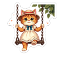 thumbnail image 6 of cartoon CatStickers Stickers, Waterproof CatStickers Sticker for Water Bottle Laptop Phone Cases Planner Skateboard Luggage Helmet Party Favor Decor, Ideal for Adults Teens Teacher Rewards, 6 of 9
