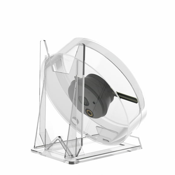 3D Hologram Fan 11cm LED Holographic Projector Advertising Machine Portable Desktop Naked-Eye Stereo Display Built-in Speaker (Transparent)