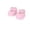 A002- Pink, variant on Cute White Doll Shoes for 6 Inch Plush Dolls, Mini Doll Footwear Accessories for Anime Stuffed Animals, Custom Doll Outfit Add Ons, One Pair
