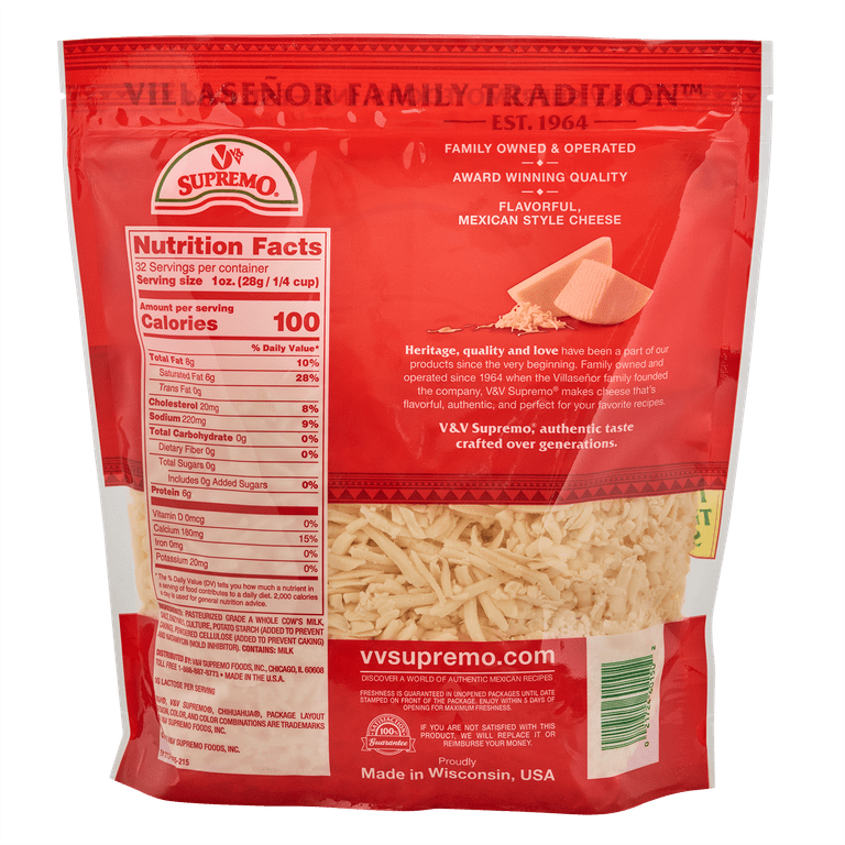 Churaページ #2222 Amazon.com: VV Supremo Shredded Queso Chihuahua Cheese, 5