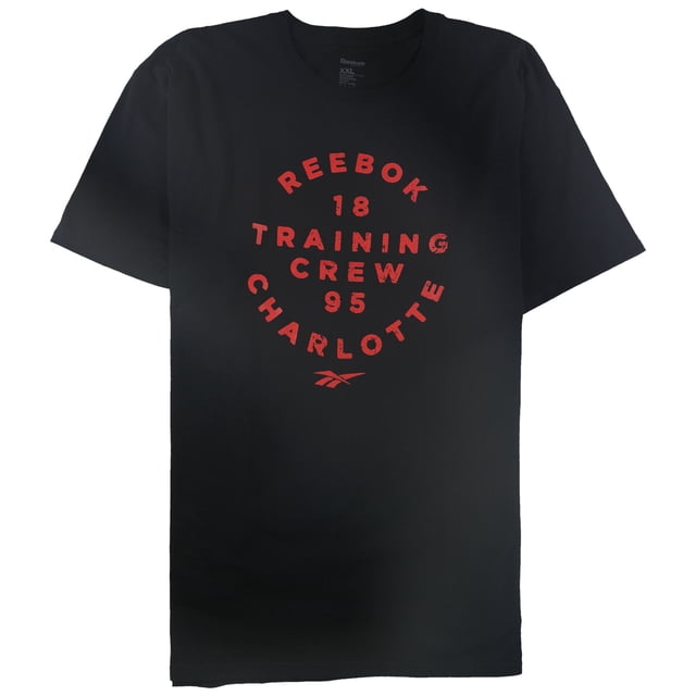 Reebok Mens Training Crew Charlotte 1895 Graphic T-Shirt blackred S