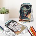 thumbnail image 4 of Netecom Paranormal Horror Monsters Coloring Book Spiral Bound for Adults, A5 Wooden Cover, 30 Macabre Mysterious Creatures Coloring Pages in Dark Nightmares for Stress Relief and Relaxation, 4 of 6
