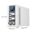 thumbnail image 2 of Variable d'Alimentation 30V 10A 300W Commutation Réglable Alimentation de Banc Régulée pour Laboratoire avec Bouton Codeur Réglage Affichage LED 4 Chiffres pour Laboratoire École Bricolage Électronique Recherche, 2 of 7