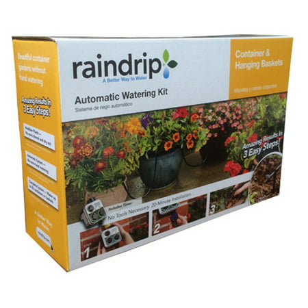 Raindrip Automatic Container and Hanging Baskets (Best Drip Irrigation For Hanging Baskets)
