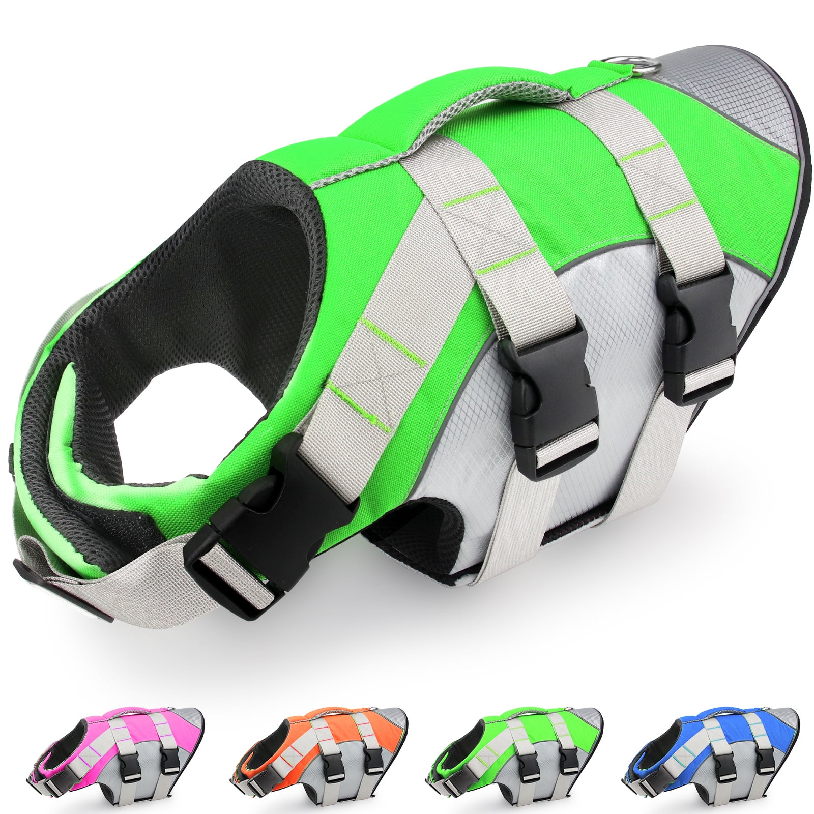 Taglory Dog Life Jacket with Reflective Stripes and Rescue Handle for