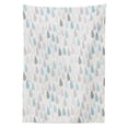 thumbnail image 3 of Ambesonne White Tablecloth Rectangular Table Cover, Droplets, 52"x70", Multicolor, 3 of 4