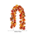 thumbnail image 3 of EWASWON Artificial Fall Maple Leaf Garland 68.9 Inch Hanging Vine for Thanksgiving Autumn Home Decor Mantel Fireplace Table Centerpiece, 3 of 6