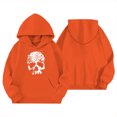 thumbnail image 4 of XUANTAOO Kids Boy Girl Halloween Outfit Spooky Ghost Print Long Sleeves Hoodie Pullover Fall Winter Sweatshirt 7-8 Years Boys Girl Clothes, 4 of 5