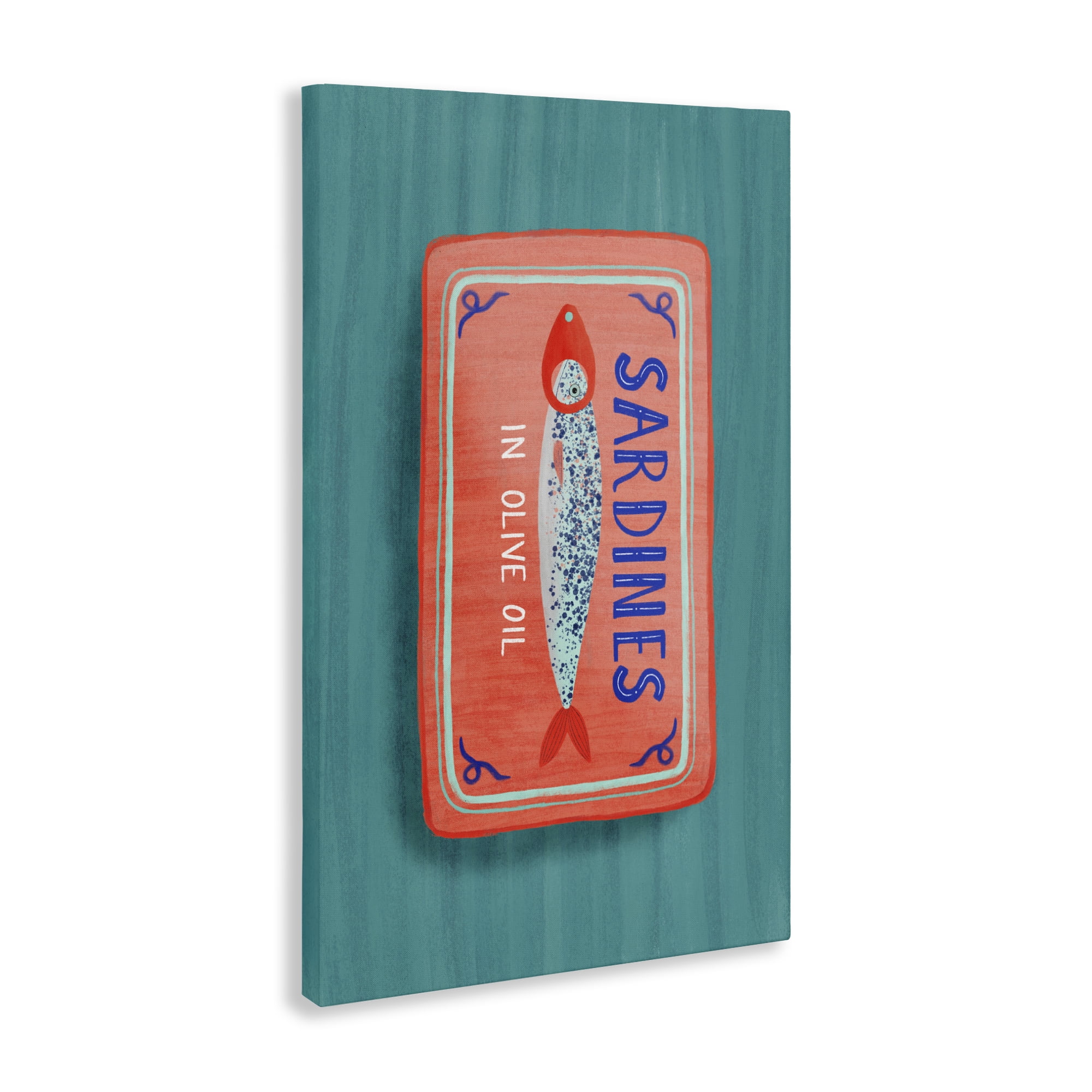 Stupell Industries Sardines Olive Oil Seafood Canvas Wall Art, design by Metka Hiti