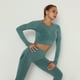 thumbnail image 1 of Ropa de yoga sin costuras europea y americana, de manga larga, elástica, plisada, de secado rápido, ropa de yoga de fitness de manga larga, 1 of 6