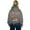 Grey, variant on Women Mesh Back Hoodie See Through Hollow Fishnet Oversized Sweatshirt Backless Going Out Tops Green M
