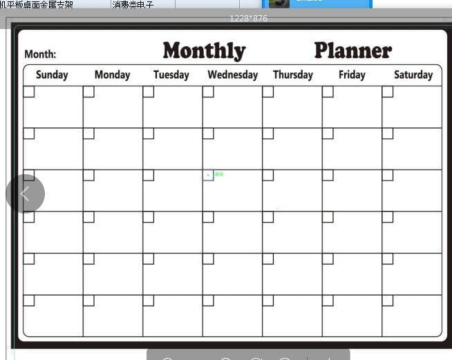 Magnetic Memo Board Calendar for Fridge Dry Erase Board Monthly Plan 28*36cm