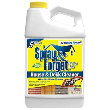 Rinse Concentrate - Spray & Forget 64 OZ Concentrate No Rinse House & Deck Cleaner Only One