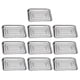 thumbnail image 1 of 10 piezas de acero inoxidable Alimento para servir bandeja de placa multifunción Comida de comida para alimentos, 1 of 6