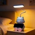thumbnail image 4 of Cute Cat LED Desk Lamp with Phone Stand, Rechargeable Night Light, Mini Table Lamp, Flexible Gooseneck, Bedroom Eye Protection Night Light, 4 of 6