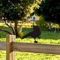 thumbnail image 4 of VMWMSSR Metal Crow Garden Stake,Black Crow Yard Art Decor,Halloween Bird Statue Ornament For Lawn Patio Garden Indoor Outdoor Party Decoration(Black2-7.87"), 4 of 4