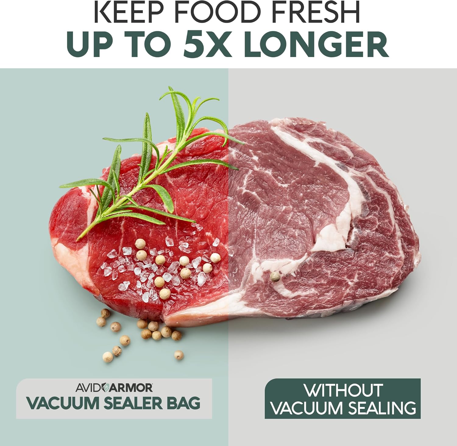 Avid Armor Vacuum Sealer Bags, 8" x 12" Quart, 100-Pack photo 4