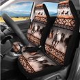 thumbnail image 2 of Binienty Navajo Aztec Horse Automotive Seat Covers Full Set with Steering Wheel Cover Non-Slip Armrest Cushion Pad Vehicle Seat Belt Cushion Pad Keychain Auto Interior Accessories Set 14 Pack, 2 of 7