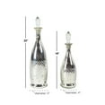 thumbnail image 3 of DecMode 16", 20"H Silver Glass Decorative Jars, 2-Pieces, 3 of 7