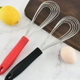 thumbnail image 6 of Fan Shape Whisk Stainless Steel Eggs Beater with Comfortable Silicone Handle, 6 of 16