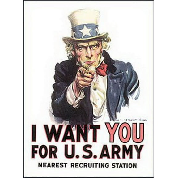 Uncle Same I Want You For U.S. Army Notebook