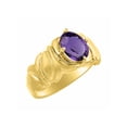 thumbnail image 3 of *RYLOS Solitaire Gemstone Amethyst  Ring - February Birthstone*, 3 of 4