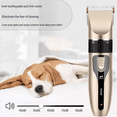 thumbnail image 4 of Low Noise Rechargeable Wireless Pet Grooming Tool, Professional Dog Grooming Clipper with Comb Guide and Scissors, Suitable for Dogs, Cats and Other Pets, 4 of 7