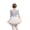 Light Blue + White Protruding Skirt, variant on LYMAYTER Kids Girls Criss-Cross Back Tutu Suit Short Sleeve Dance Set Practice Leotard with Skirt 3-11Y