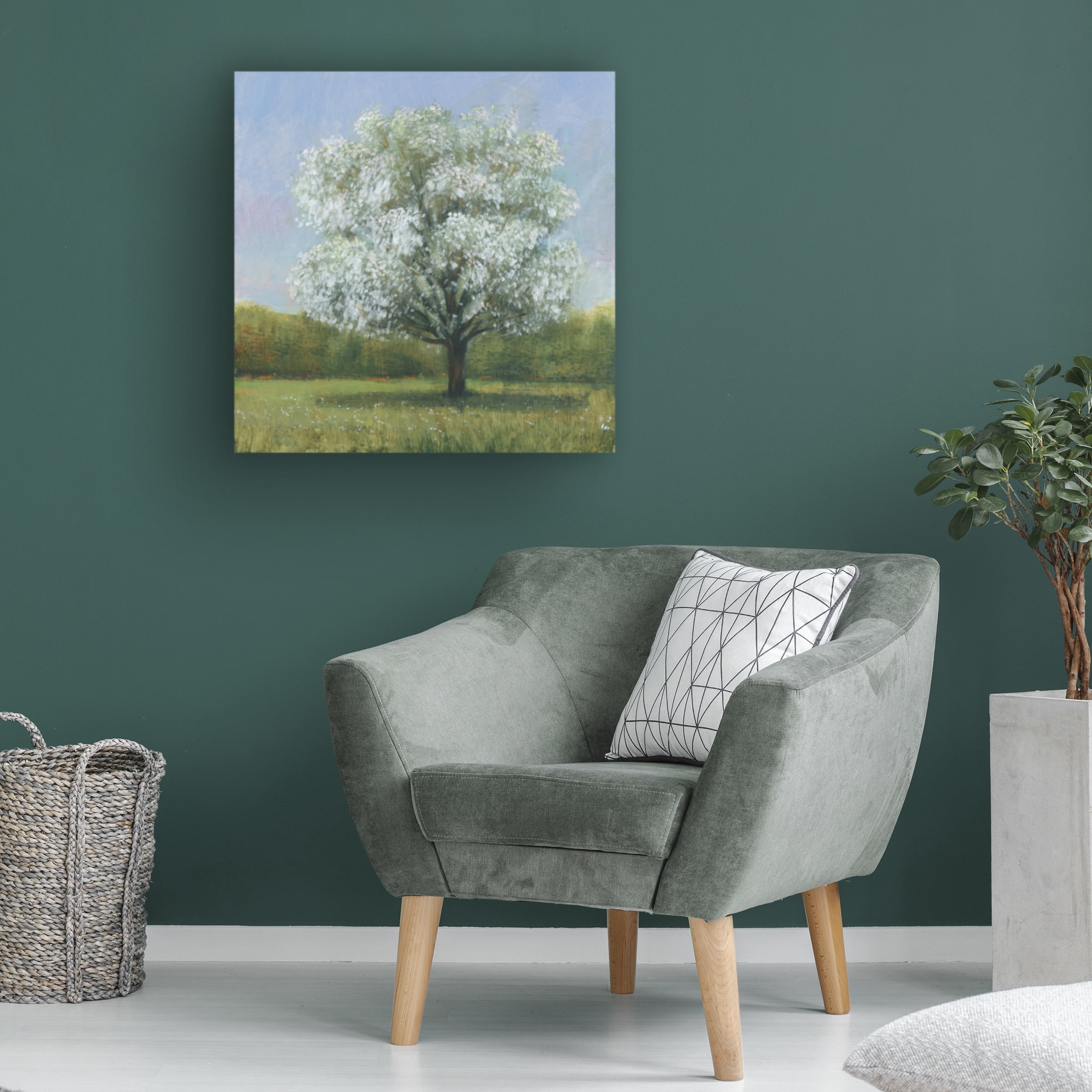 Tim OToole 'Spring Blossom Tree II' Canvas Art