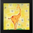 thumbnail image 2 of Unknown 20x20 Black Modern Framed Museum Art Print Titled - Giraffey, 2 of 5