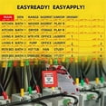 thumbnail image 4 of Circuit Breaker Labels, Breaker Box Label, 129 Electrical Panel labels Fuse Box Stickers, Easy Read and Install (Yellow) 2PCS, 4 of 6