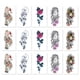 thumbnail image 1 of 15 hojas de tatuajes temporales para mujeres, pegatinas y kits de tatuajes para adultos., 1 of 5