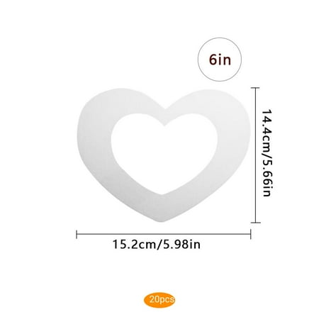 

20Pcs Heart Shape Cake Mold Cake Decorating Shape Cake Mould Cake Maker Pet Plastic Mound Home Bakery Baking Tool