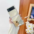 thumbnail image 2 of Luxury Bling Plating Mirror Design Phone Case Compatible With Samsung Galaxy Z Flip 4, 2 of 3