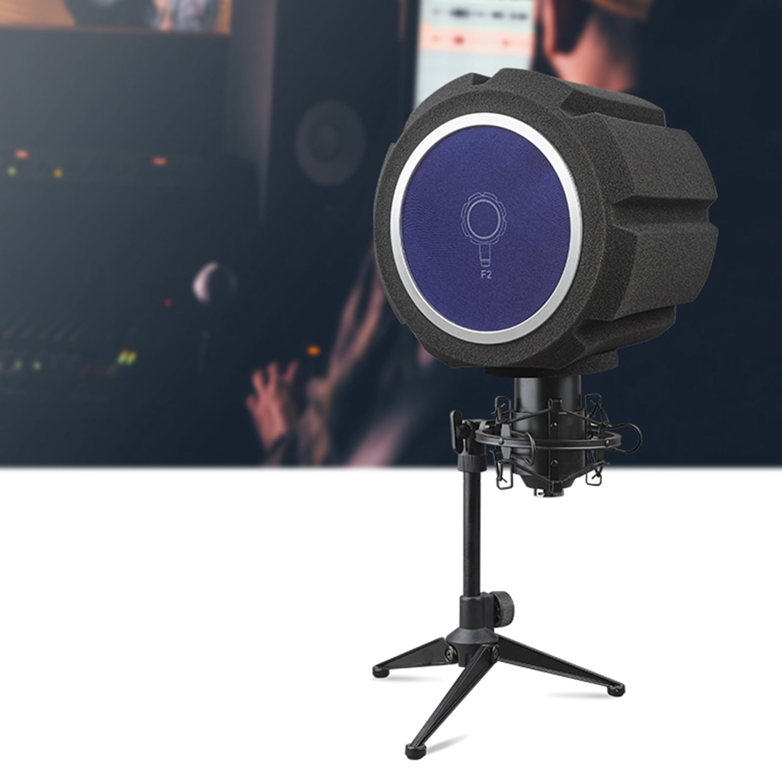 High Quality for Pop Filter Foam Pro Microphone Custom Studio Mic Shield Portable Vocal Booth Recording Wind Screen