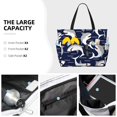 thumbnail image 3 of Pofeuu Angry Shark Print Beach Bag,Waterproof Sandproof Beach Tote Bag, Large Capacity Foldable Beach Bags for Women, 3 of 7