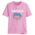 thumbnail image 4 of Blusa informal de manga corta con cuello redondo y estampado suelto de verano para mujer con estilo OAVQHLG3B Store  lin121212, 4 of 4