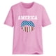 thumbnail image 4 of Blusa informal de manga corta con cuello redondo y estampado suelto de verano para mujer con estilo OAVQHLG3B Store  lin121212, 4 of 4
