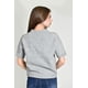 thumbnail image 3 of Blusa tejida de manga corta /Juvenil, 0257 (Gris) gris G, 3 of 4