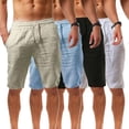 thumbnail image 1 of AYYUFE Mens Shorts Casual Comfortable Workout Shorts Drawstring Zipper Pockets Elastic Waist, 1 of 7