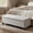 LIGHT GREY, variant on Upholstered Storage Ottoman Bench, Entryway Bench with Flip-Top Storage, End of Bed Bench, Foot Rest for Bedroom, Light Grey Fabric, Rubber Wood Legs