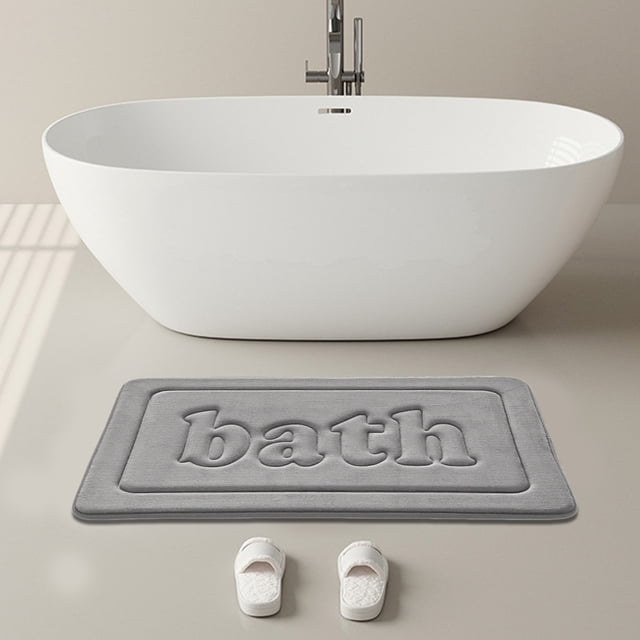 TIMIFIS Bathroom Rugs Home Bathroom Absorbent Floor Mat Is Machine Washable Soft Comfortable and Quickly Absorbs Water Ensuring Stable and Non Slip Bathroom Floor Mat Bath Mat