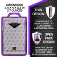 thumbnail image 5 of ID Stronghold Lightweight Badge and ID Holders, Poly Carbonate Purple, 5 of 5