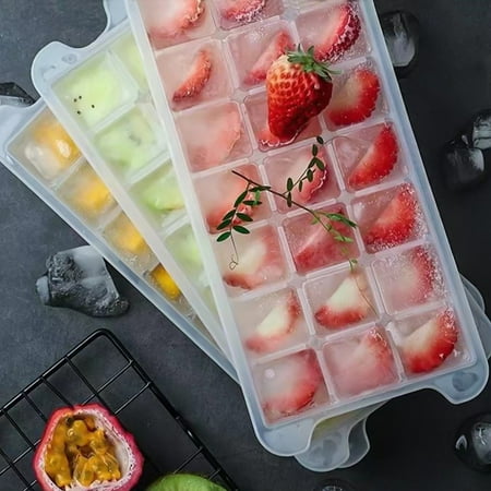 

Dpityserensio Ice Tray Silicone Ice Box Frozen Ice Cubes Household Ice Maker Refrigerator Freezer Ice Cubes Box Clearance